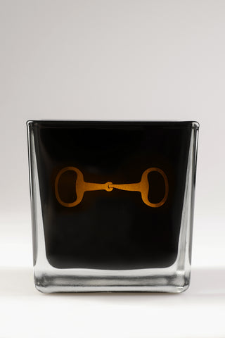 Windlicht Square schwarz mit Gravur "Wassertrense"