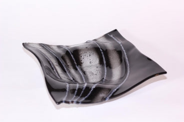 Glasschale Silver Line 7