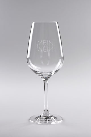 Weinglas mit Gravur "Mein Wein"