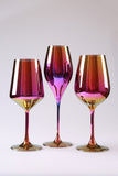 Weinglas Chic 440 -rosa- metallisiert
