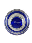 Willinger Aschenbecher klar -Boden blau gespritzt- mit Logo Willingen