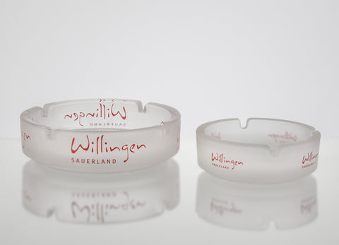 Willinger Aschenbecher satiniert mit Logo Willingen