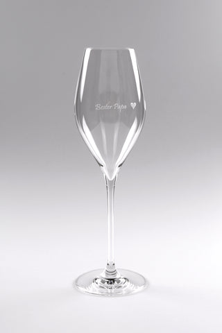 Champagnerglas mit Gravur "Bester Papa"